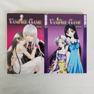 Vampire Game Manga Lot Volumes 9 & 10 English Tokyopop Used Graphic Novel‎